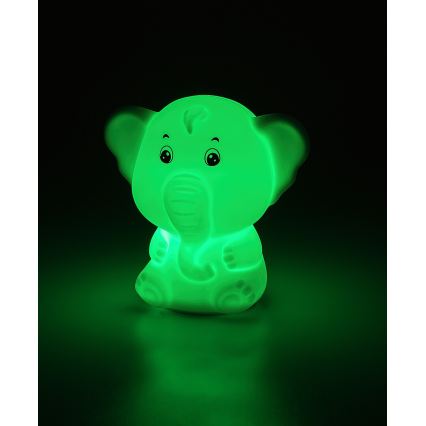 Rabalux - Luce notturna LED RGB a sfioramento LED/0,05W/1xCR2032 elefante