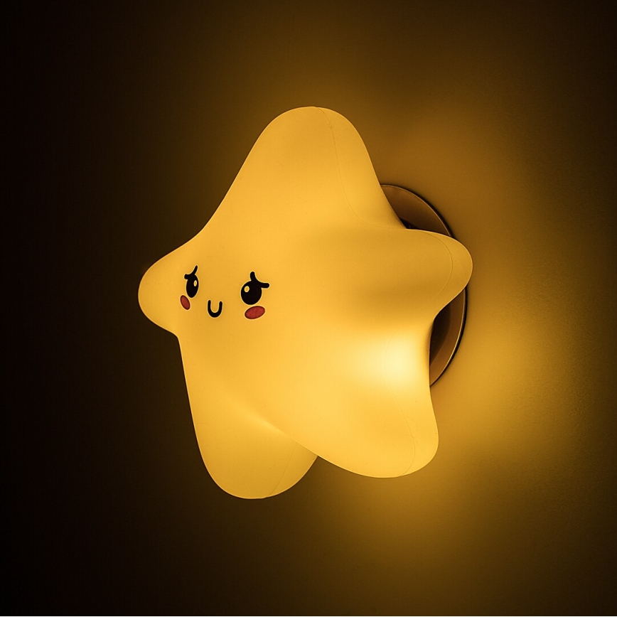 Rabalux - Lampada da notte per bambini LED ricaricabile dimmerabile a sfioramento LED/2,7W/5V 200 mAh a forma di stella