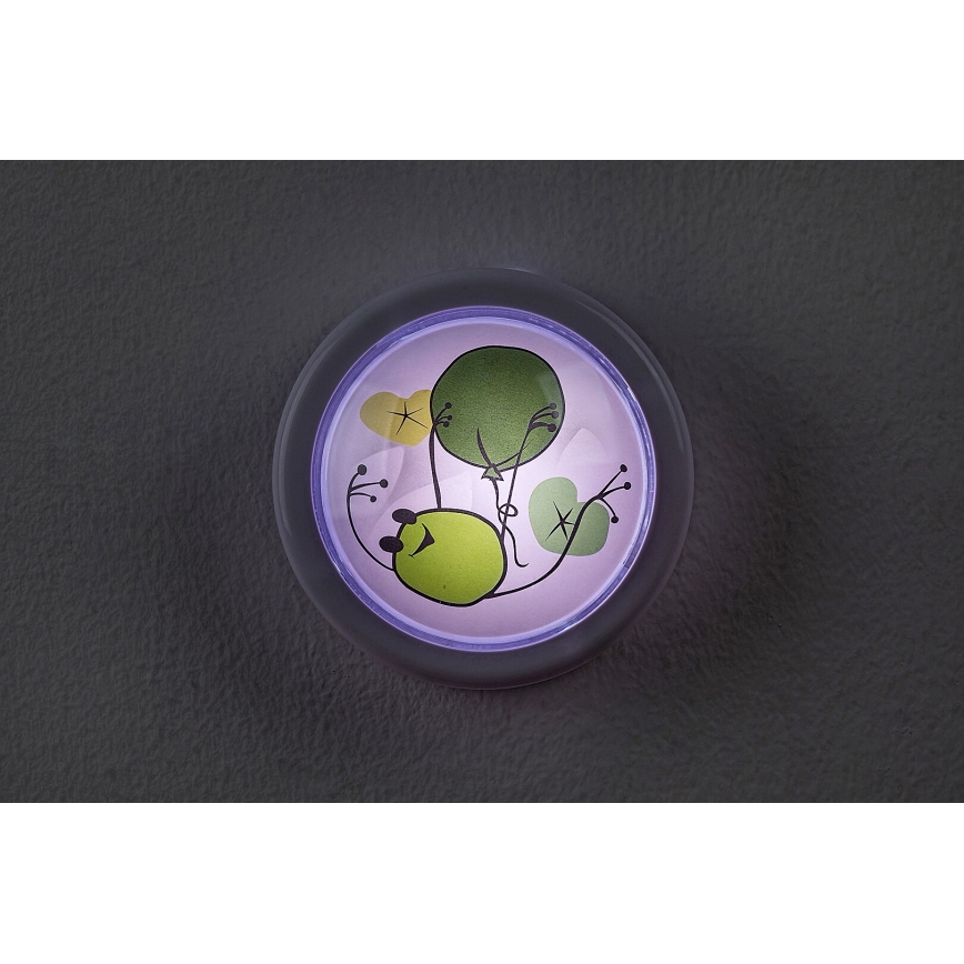 Rabalux - Lampada notturna LED per bambini LED/0,3W/2xAA 6000K