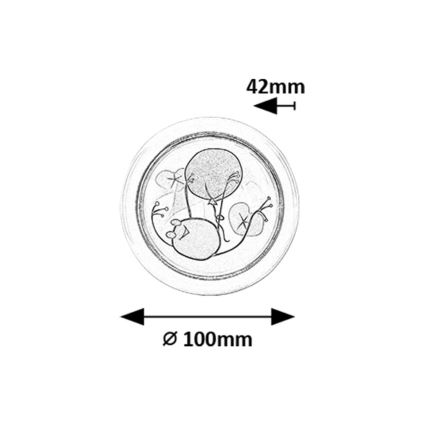 Rabalux - Lampada notturna LED per bambini LED/0,3W/2xAA 6000K