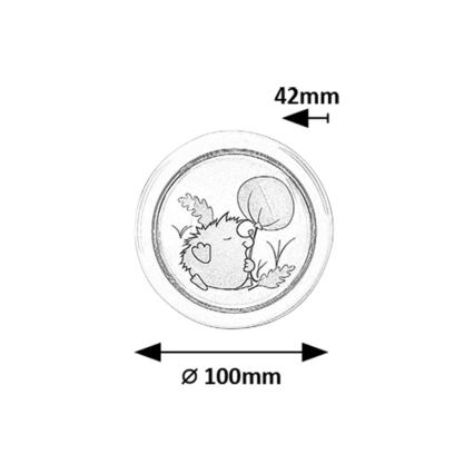 Rabalux - Lampada notturna LED per bambini LED/0,3W/2xAA 6000K