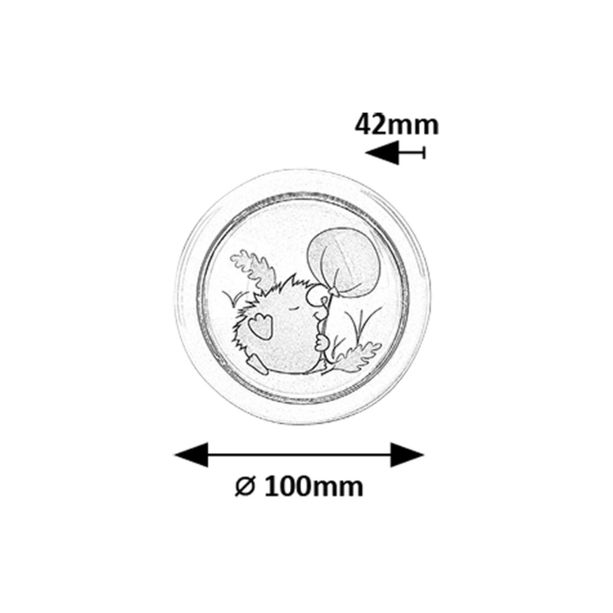 Rabalux - Lampada notturna LED per bambini LED/0,3W/2xAA 6000K