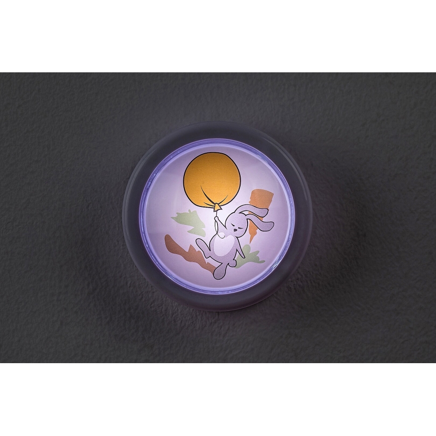 Rabalux - Lampada notturna LED per bambini LED/0,3W/2xAA 6000K