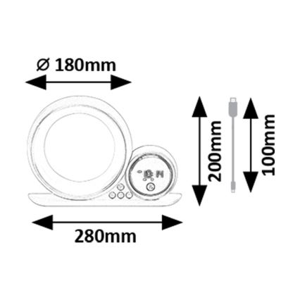 Rabalux - LED RGB Lampada da tavolo con altoparlante LED/5W/230V