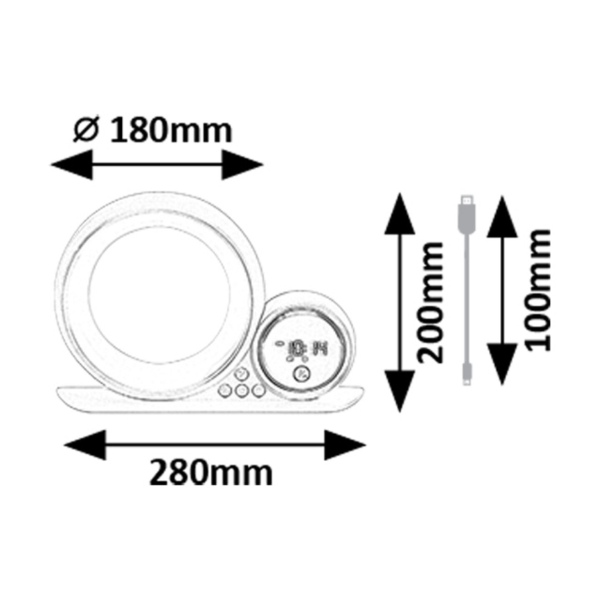 Rabalux - LED RGB Lampada da tavolo con altoparlante LED/5W/230V