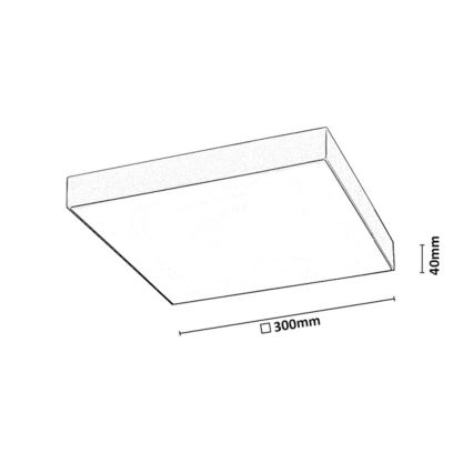 Rabalux - Plafoniera da bagno a LED/24W/230V 2800/4000/6000K IP44