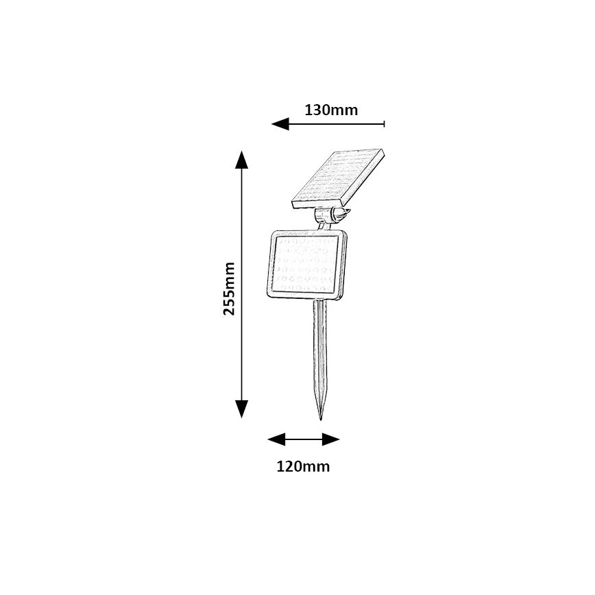 Rabalux - Proiettore solare LED con sensore LED/9,6W/3,7V IP44