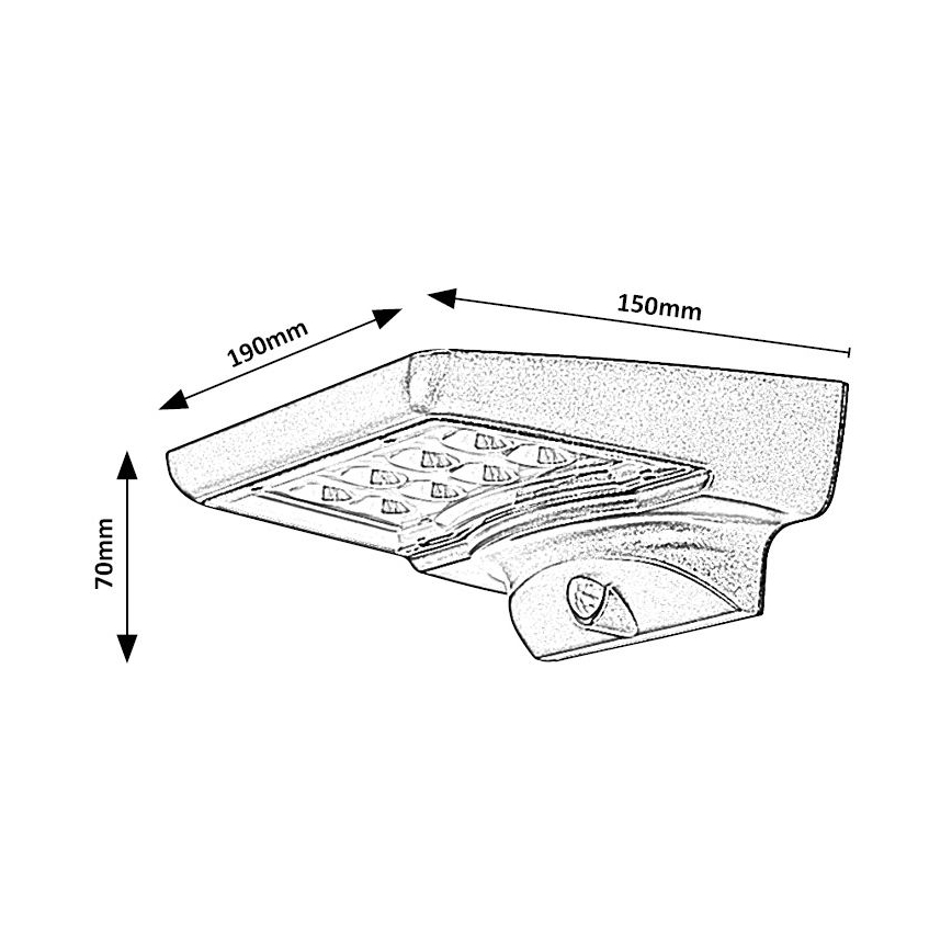 Rabalux - Lampada LED solare con sensore LED/4W/3,7V IP44