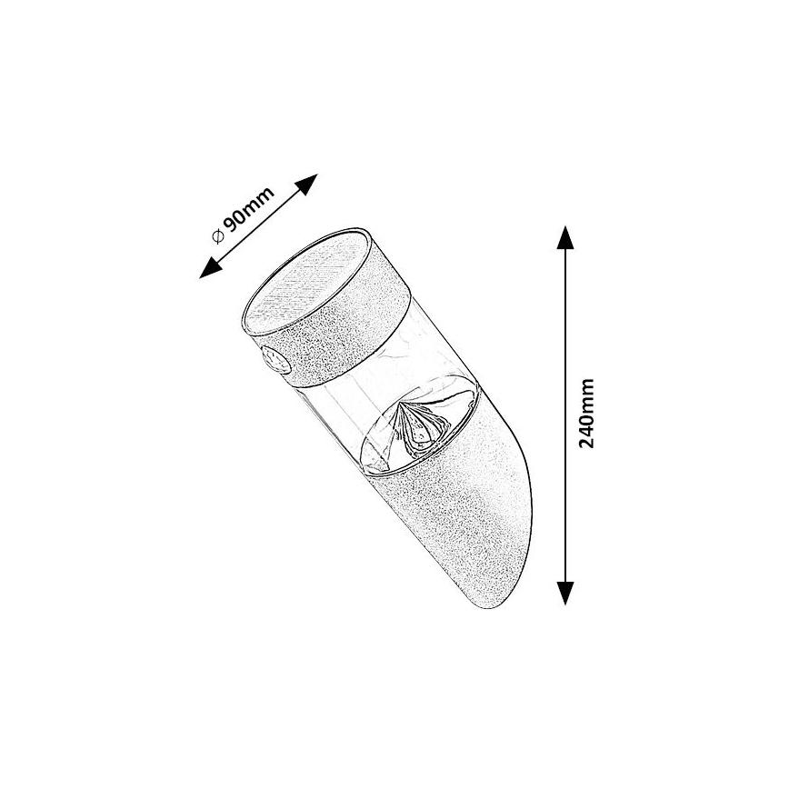 Rabalux - Luce solare a LED con sensore LED/1,5W/3,7V IP44 600 mAh