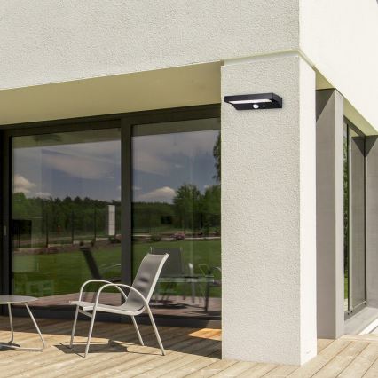 Rabalux - Luce solare a LED con sensore LED/6W/3,7V IP44 2200 mAh