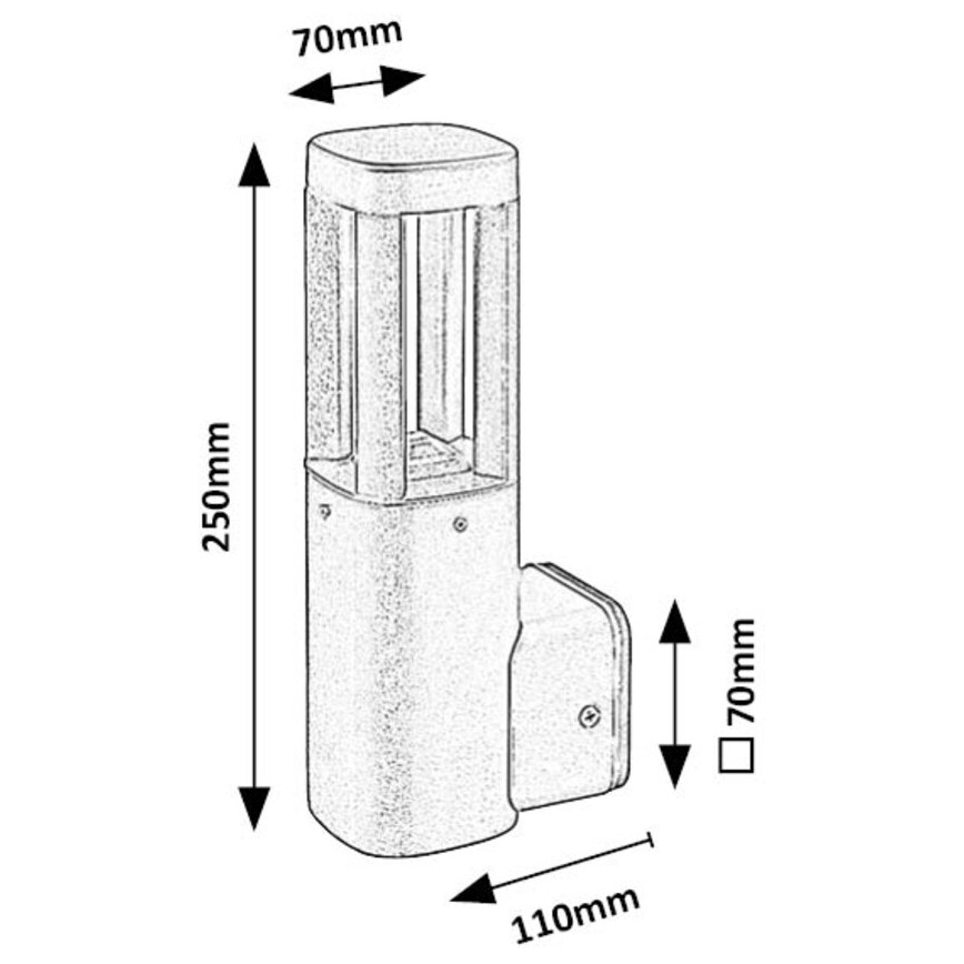 Rabalux - Applique a LED da esterno LED/7W/230V IP54 antracite