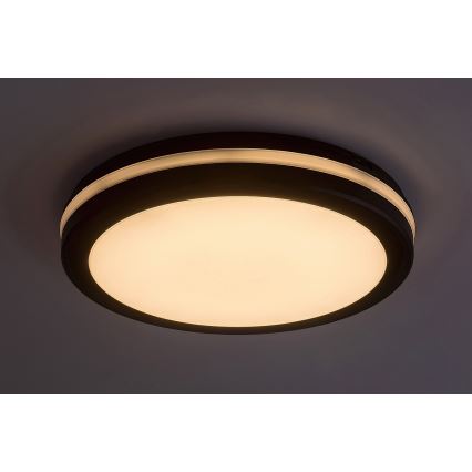 Rabalux - Plafoniera LED da bagno LED/28W/230V 3000/4000/6500K IP54 nero