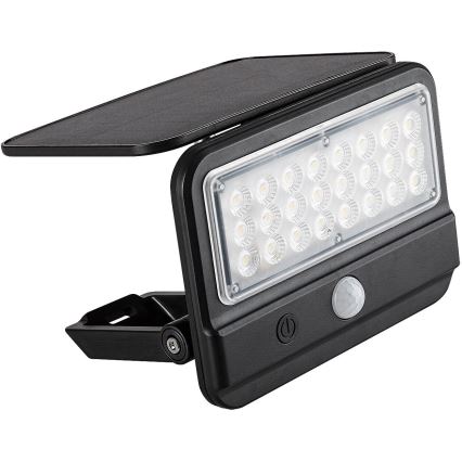 Rabalux - Applique a LED solare con sensore LED/7W/3,7V IP54 nero