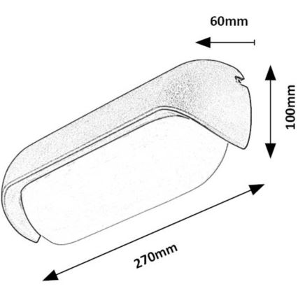 Rabalux - Applique a LED da esterno LED/13W/230V IP54 antracite