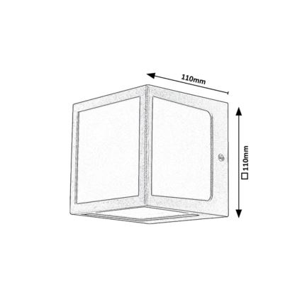 Rabalux - Applique a LED da esterno LED/10W/230V IP54 antracite