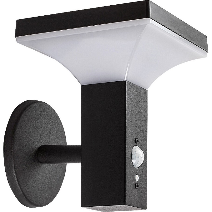 Rabalux - Lampada da parete solare LED con sensore LED/4W/230V IP44 nero 2200 mAh