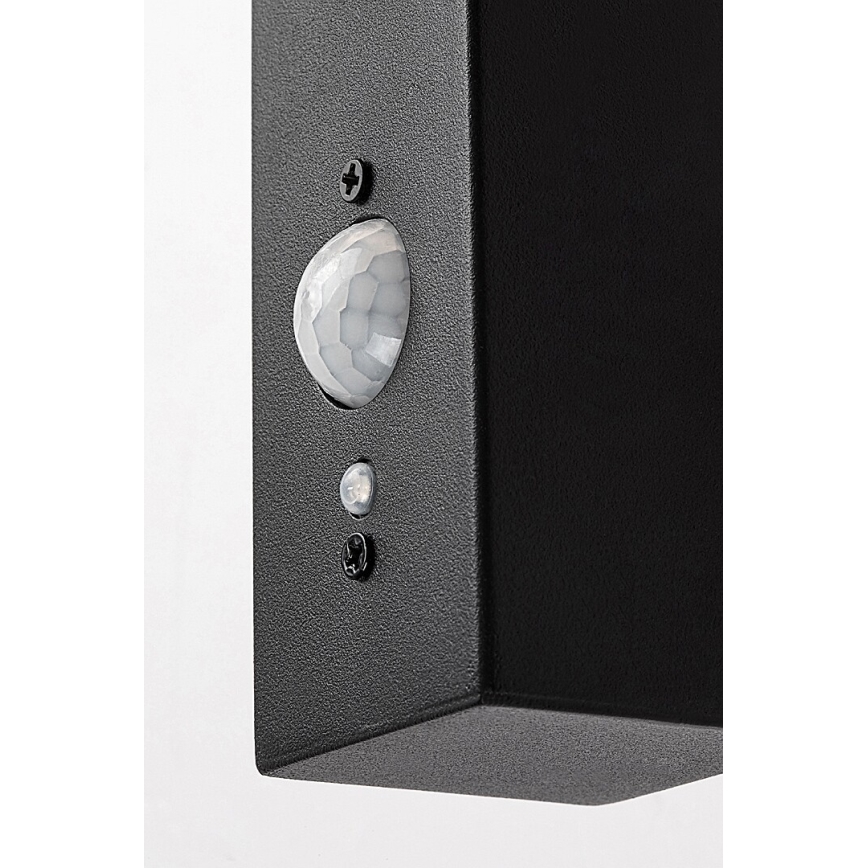 Rabalux - Lampada da parete solare LED con sensore LED/4W/230V IP44 nero 2200 mAh