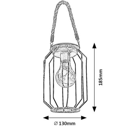 Rabalux - Lampada solare LED LED/0,2W/1,2V IP44 600 mAh