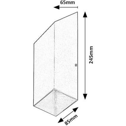 Rabalux - Applique a LED da esterno LED/10W/230V IP54 antracite