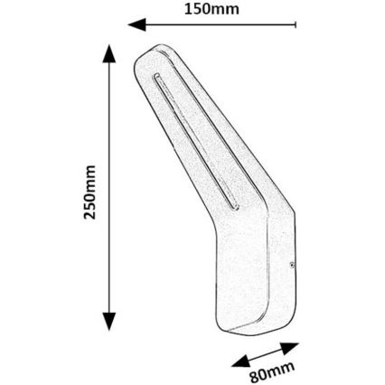 Rabalux - Applique a LED da esterno LED/8W/230V IP54