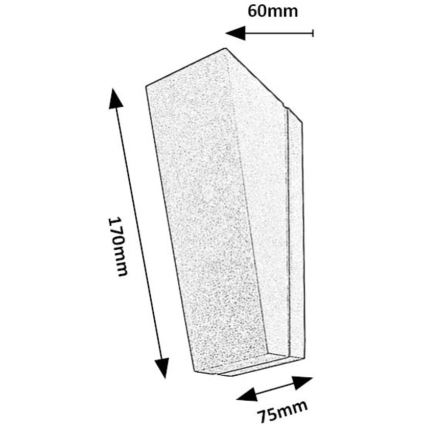 Rabalux - Applique a LED da esterno LED/3W/230V IP65 antracite