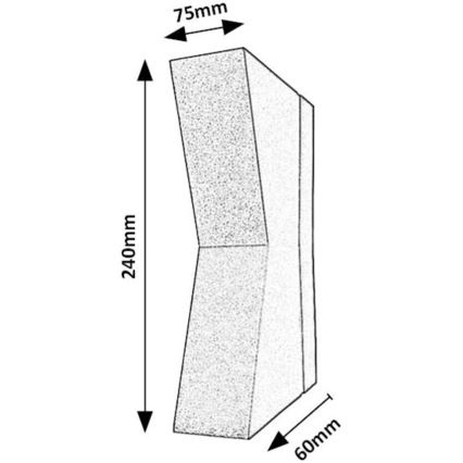 Rabalux - Applique a LED da esterno LED/6W/230V IP65 antracite
