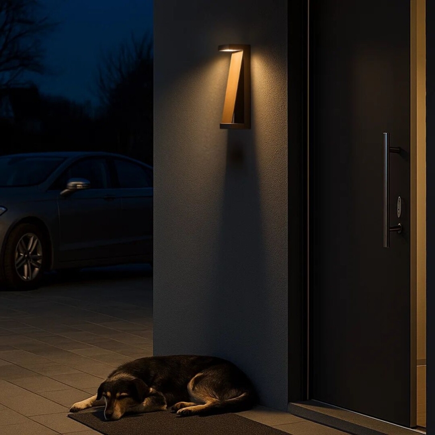 Rabalux - Applique da esterno a LED 13W/230V IP65 marrone