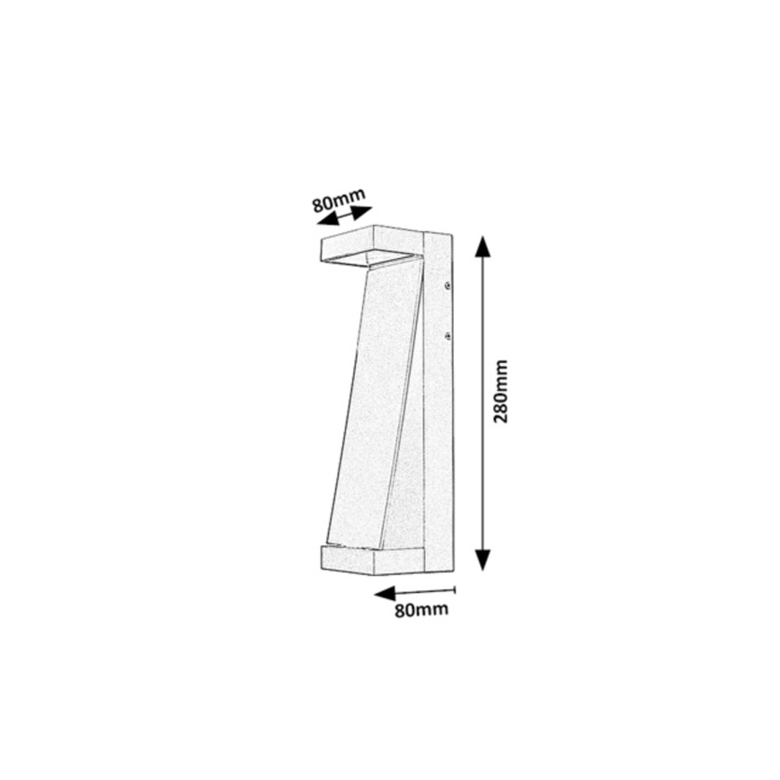 Rabalux - Applique da esterno a LED/13W/230V IP65 marrone