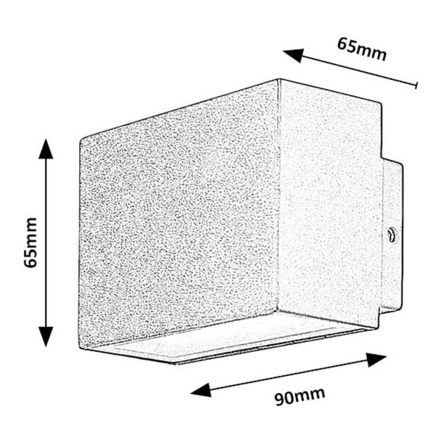 Rabalux - Applique a LED da esterno LED/7W/230V IP54 nero