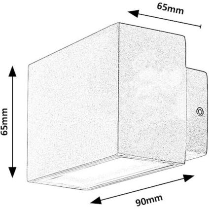 Rabalux - Applique a LED da esterno LED/7W/230V IP54 bianco