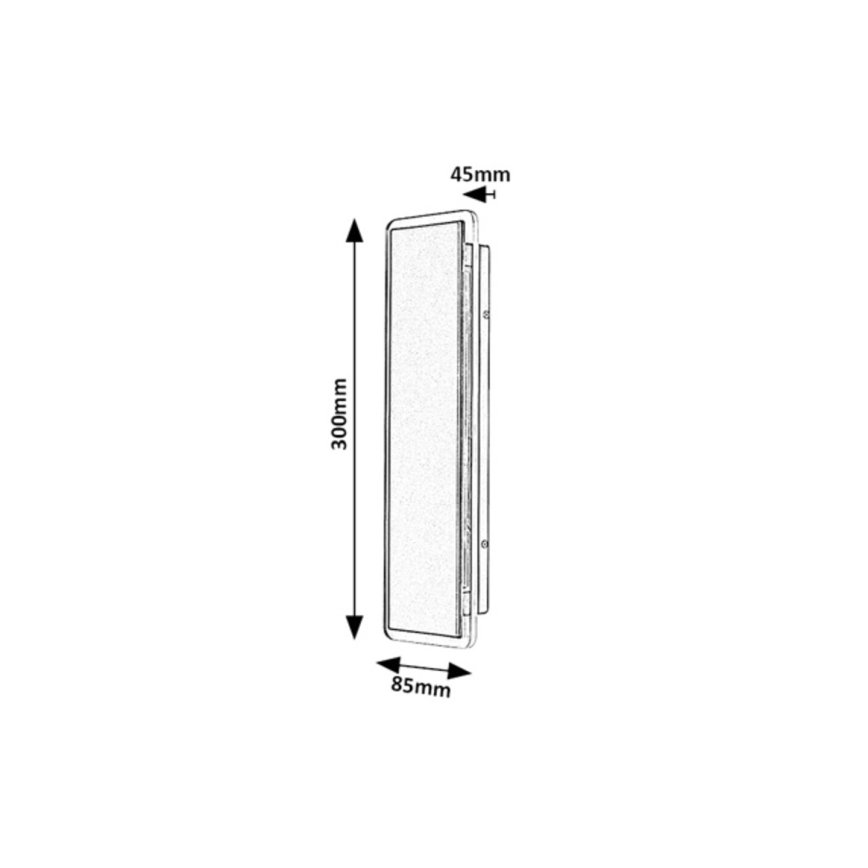 Rabalux - Applique da esterno LED/18W/230V IP54 nero