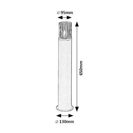 Rabalux - Lampada da esterno 1xE27/60W/230V IP54 nero