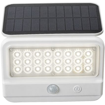 Rabalux - Lampada da parete solare LED con sensore LED/7W/3,7V IP54 bianco 3000 mAh
