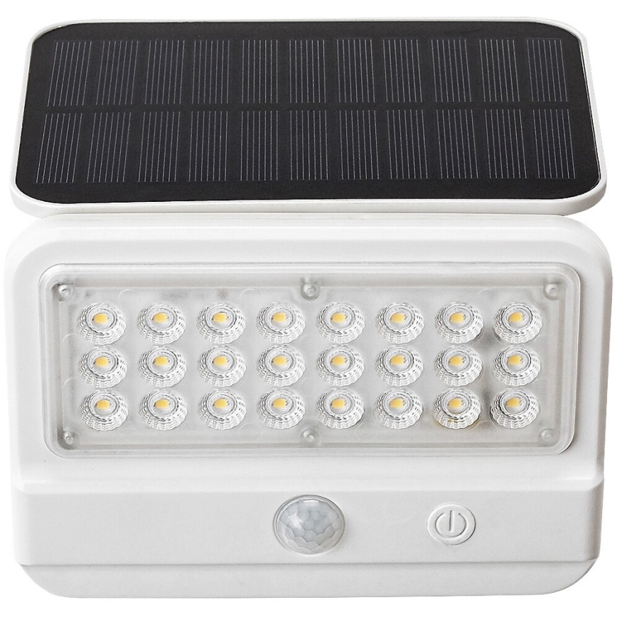 Rabalux - Lampada da parete solare LED con sensore LED/7W/3,7V IP54 bianco 3000 mAh