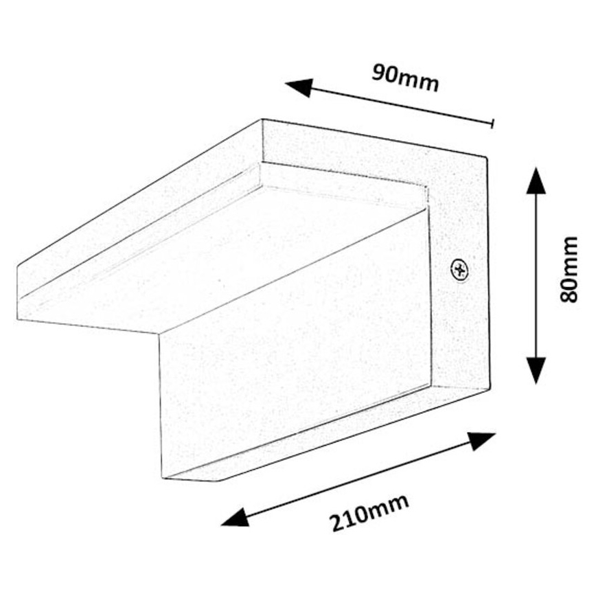 Rabalux - Applique a LED da esterno LED/10W/230V IP54 bianco