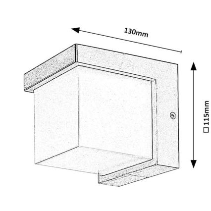 Rabalux - Applique a LED da esterno LED/10W/230V IP54 nero