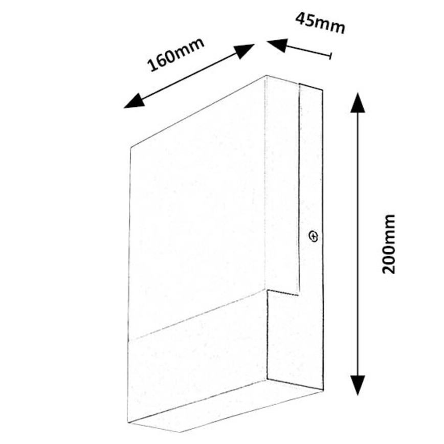 Rabalux - Applique a LED da esterno LED/10W/230V IP44 bianco