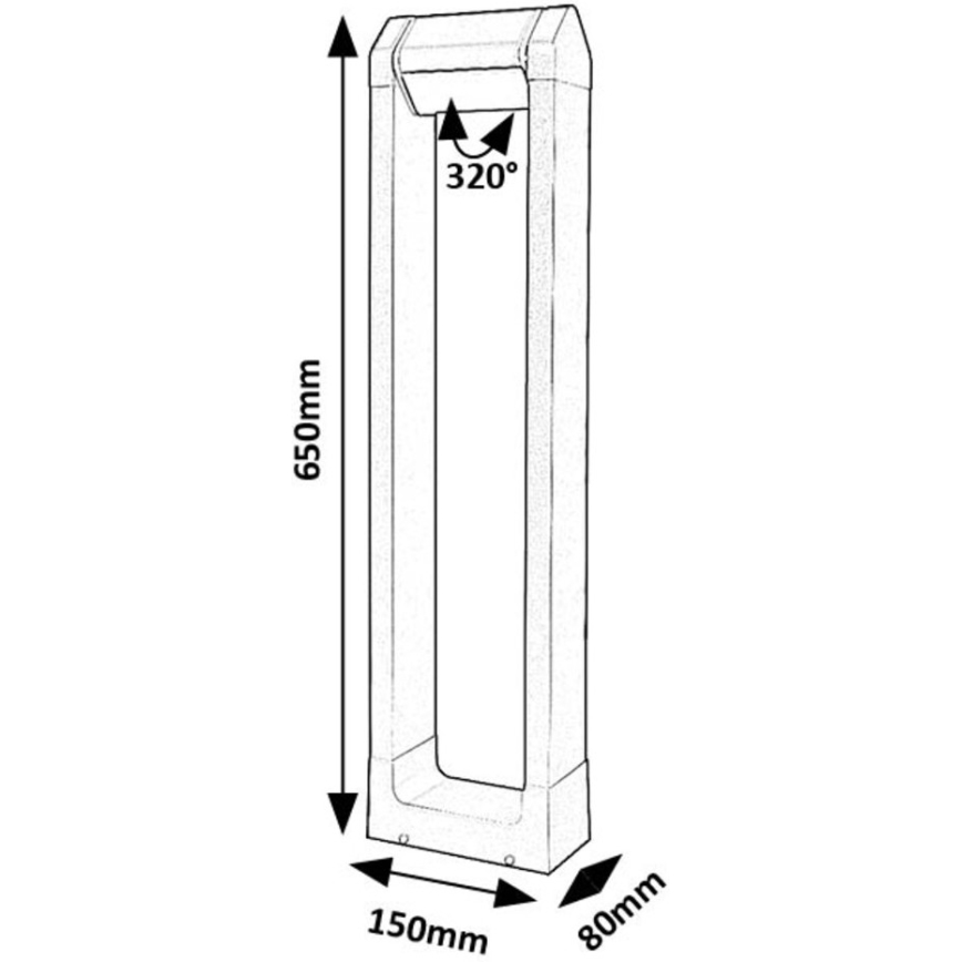 Rabalux - Lampada flessibile per esterni LED/8W/230V IP54