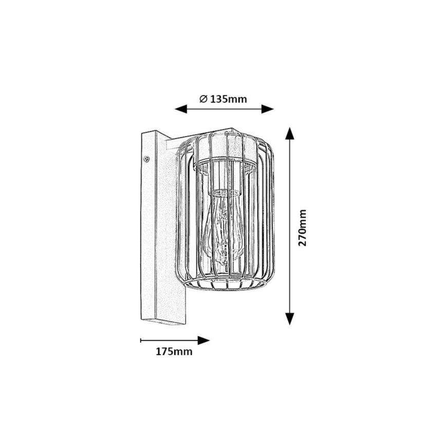 Rabalux - Applique da esterno 1xE27/40W/230V IP44