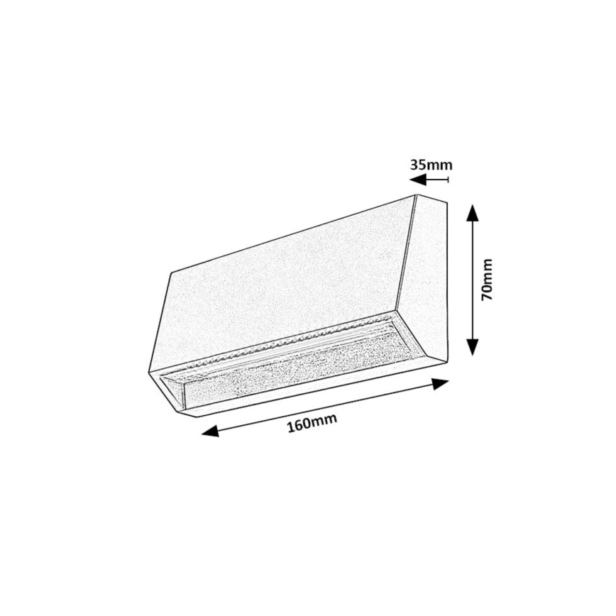 Rabalux - Applique a LED da esterno LED/3W/230V IP54