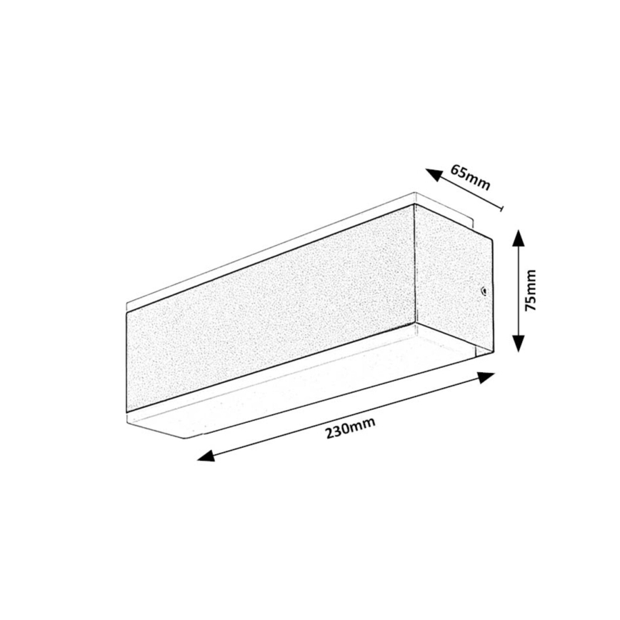 Rabalux - Applique a LED da esterno LED/12W/230V IP54