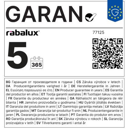Rabalux - Applique a LED da esterno LED/12W/230V IP44