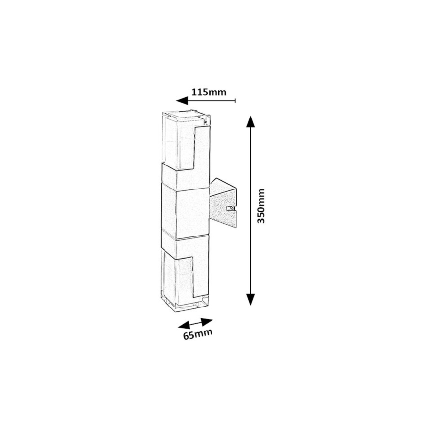 Rabalux - Applique a LED da esterno LED/12W/230V 2700/4000/6000K IP54