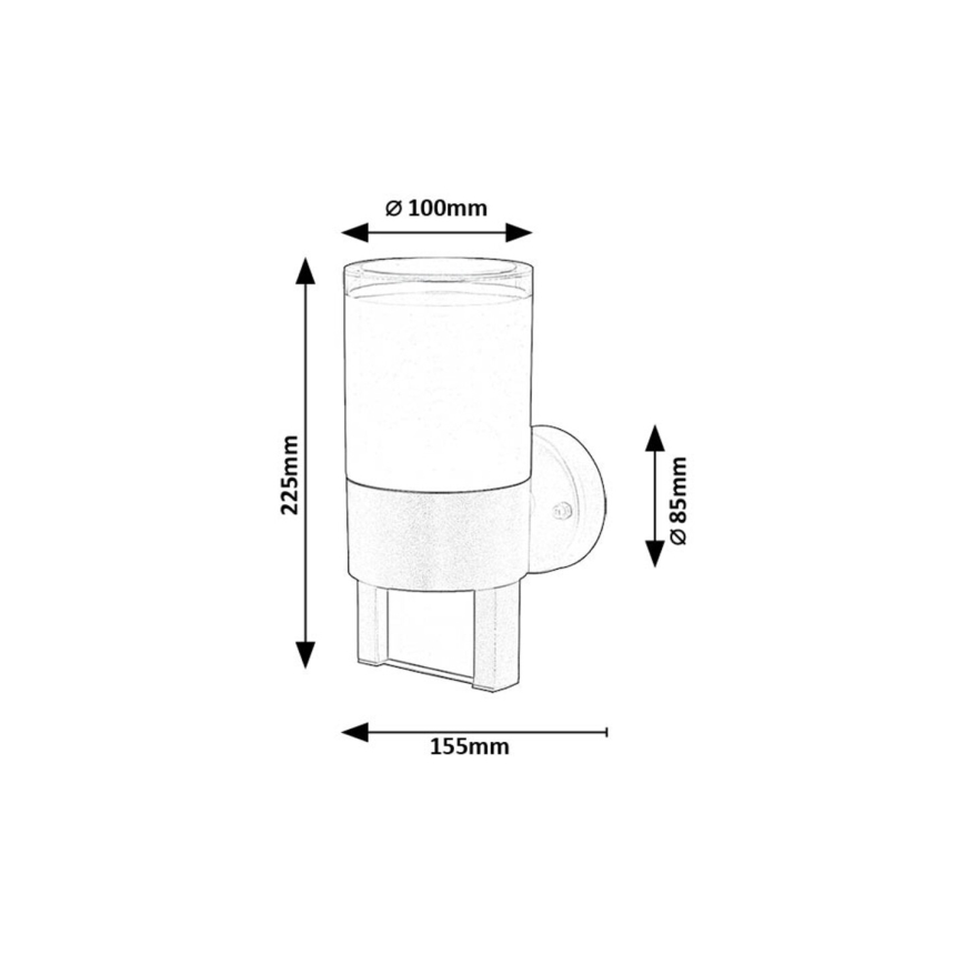 Rabalux - Applique a LED da esterno LED/12W/230V IP44
