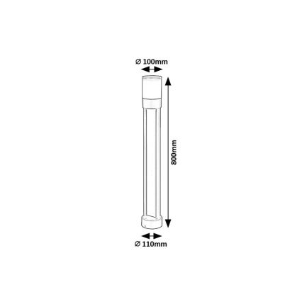 Rabalux - Lampada LED da esterno LED/12W/230V IP44 80 cm
