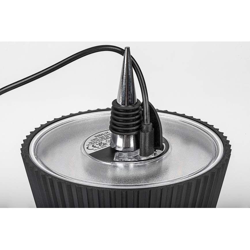 Rabalux - Paralume ricaricabile dimmerabile per bottiglia LED/2W/5V 2000 mAh IP44