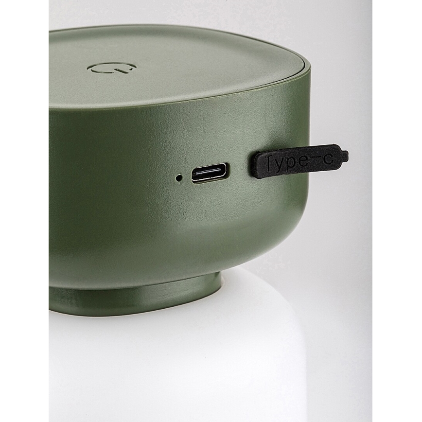 Rabalux - LED Lampada da tavolo ricaricabile touch dimmerabile per esterni LED/3W/5V IP44 verde