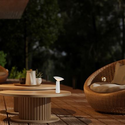 Rabalux - LED Lampada da tavolo touch ricaricabile e dimmerabile POLPERRO LED/3W/3,7V 1200mAh bianco