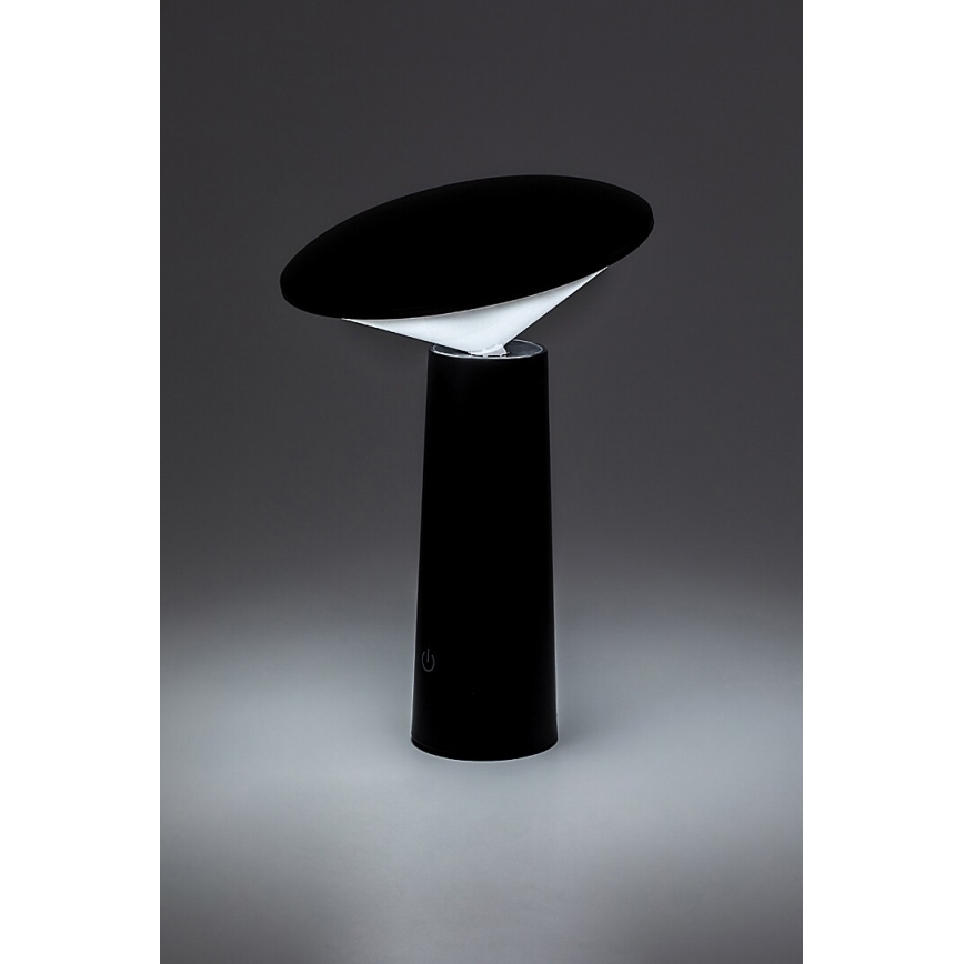 Rabalux - LED Lampada da tavolo touch ricaricabile e dimmerabile POLPERRO LED/3W/3,7V 1200mAh nero