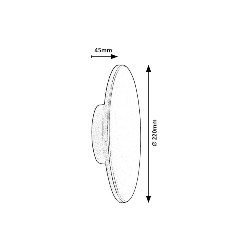 Rabalux - Applique a LED da esterno 15W/230V 2700/4000/6500K IP65 marrone